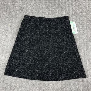 Margaret M Christabel Textured Skirt Womens SP Small Black Pull On Petite
